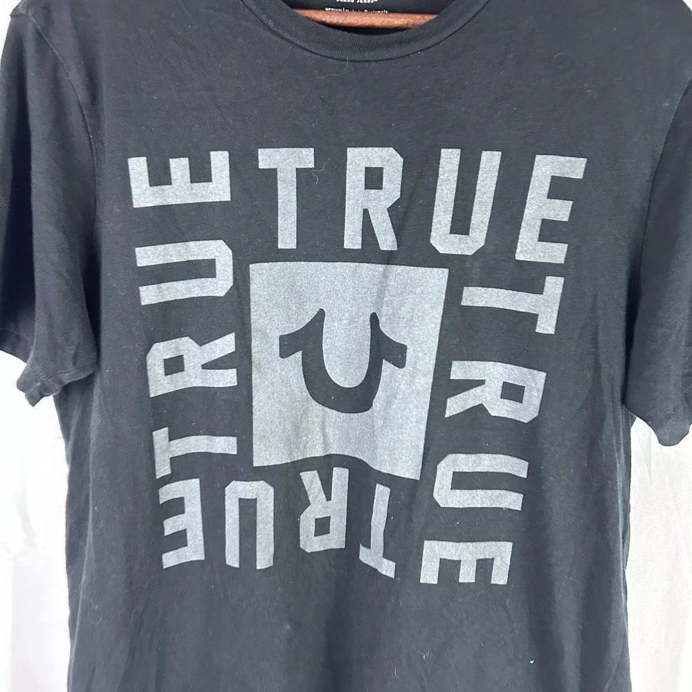 True‎ Religion Men's Graphic Tee T-Shirt Black Medium